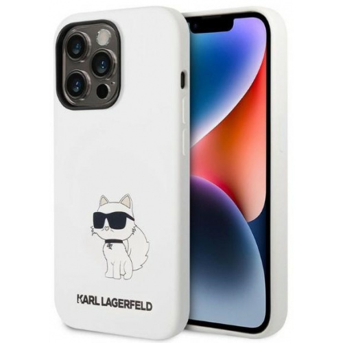 Karl Lagerfeld Distributor - 3666339086787 - KLD1270 - Karl Lagerfeld KLHCP14LSNCHBCH Apple iPhone 14 Pro hardcase white Silicone Choupette - B2B homescreen