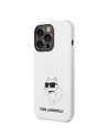 Hurtownia GSM - Etui Karl Lagerfeld KLHCP14LSNCHBCH Apple iPhone 14 Pro kemény tok fehér/szürke Szilikon Choupette - KLD1270 - {ean13} - Hurt