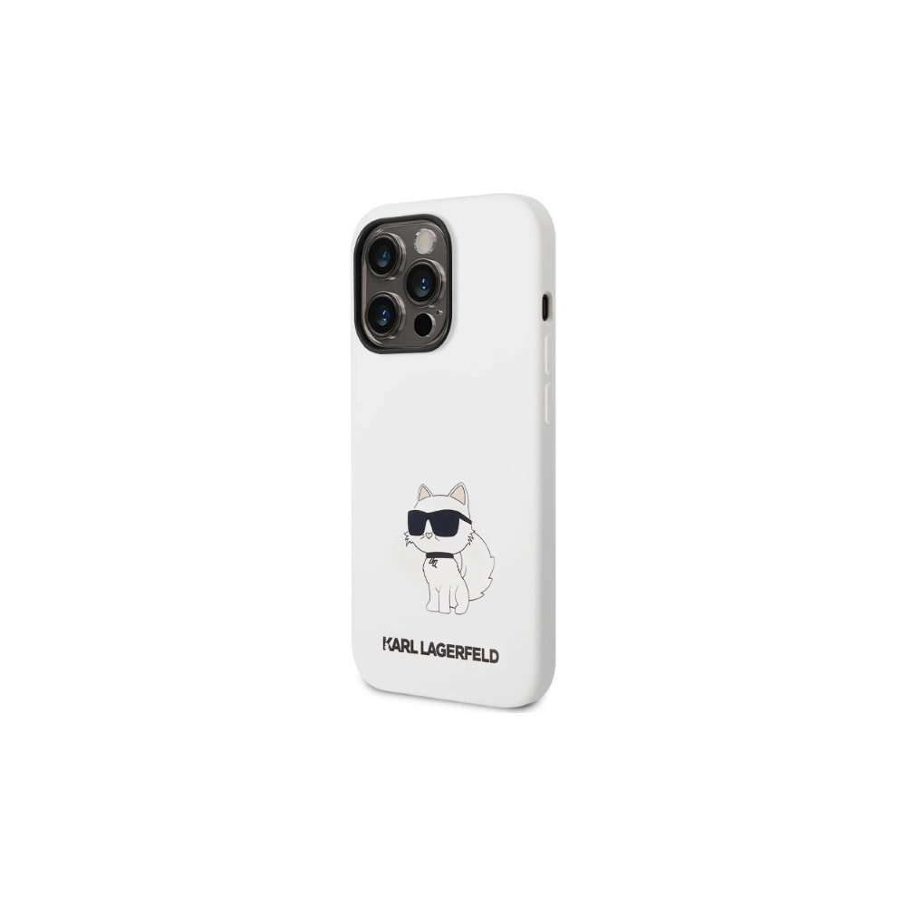 Hurtownia GSM - Etui Karl Lagerfeld KLHCP14LSNCHBCH Apple iPhone 14 Pro carcasă rigidă albă/white Silicone Choupette - KLD1270 - {ean13} - Hurt