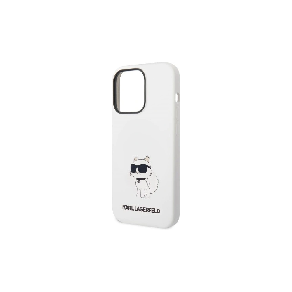 Hurtownia GSM - Etui Karl Lagerfeld KLHCP14LSNCHBCH Apple iPhone 14 Pro carcasă rigidă albă/white Silicone Choupette - KLD1270 - {ean13} - Hurt