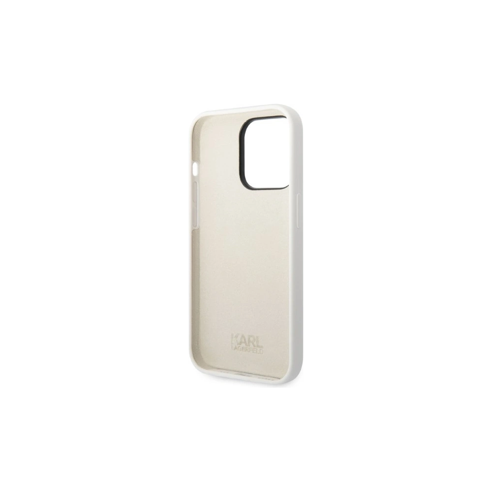 Hurtownia GSM - Etui Karl Lagerfeld KLHCP14LSNCHBCH Apple iPhone 14 Pro carcasă rigidă albă/white Silicone Choupette - KLD1270 - {ean13} - Hurt