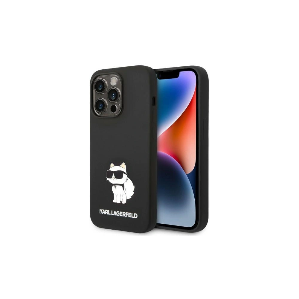 Hurtownia GSM - Etui Karl Lagerfeld KLHCP14LSNCHBCK Apple iPhone 14 Pro hardcase černý/black Silicone Choupette - KLD1271 - {ean13} - Hurt