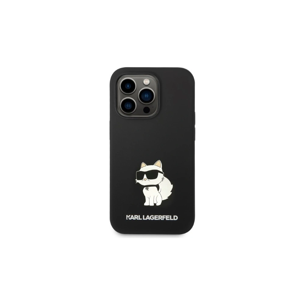 Hurtownia GSM - Etui Karl Lagerfeld KLHCP14LSNCHBCK Apple iPhone 14 Pro kemény tok fekete/szilikon Choupette - KLD1271 - {ean13} - Hurt
