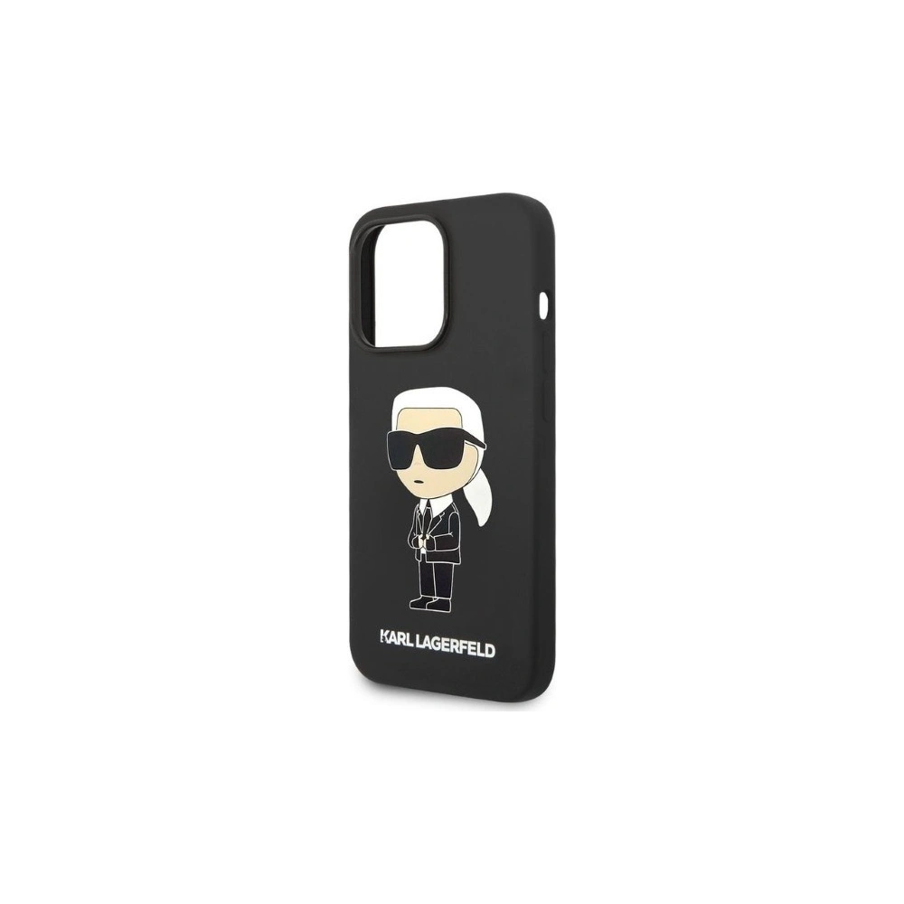 Hurtownia GSM - Etui Karl Lagerfeld KLHCP14LSNIKBCK Apple iPhone 14 Pro hardcase černý/black Silicone Ikonik - KLD1272 - {ean13} - Hurt