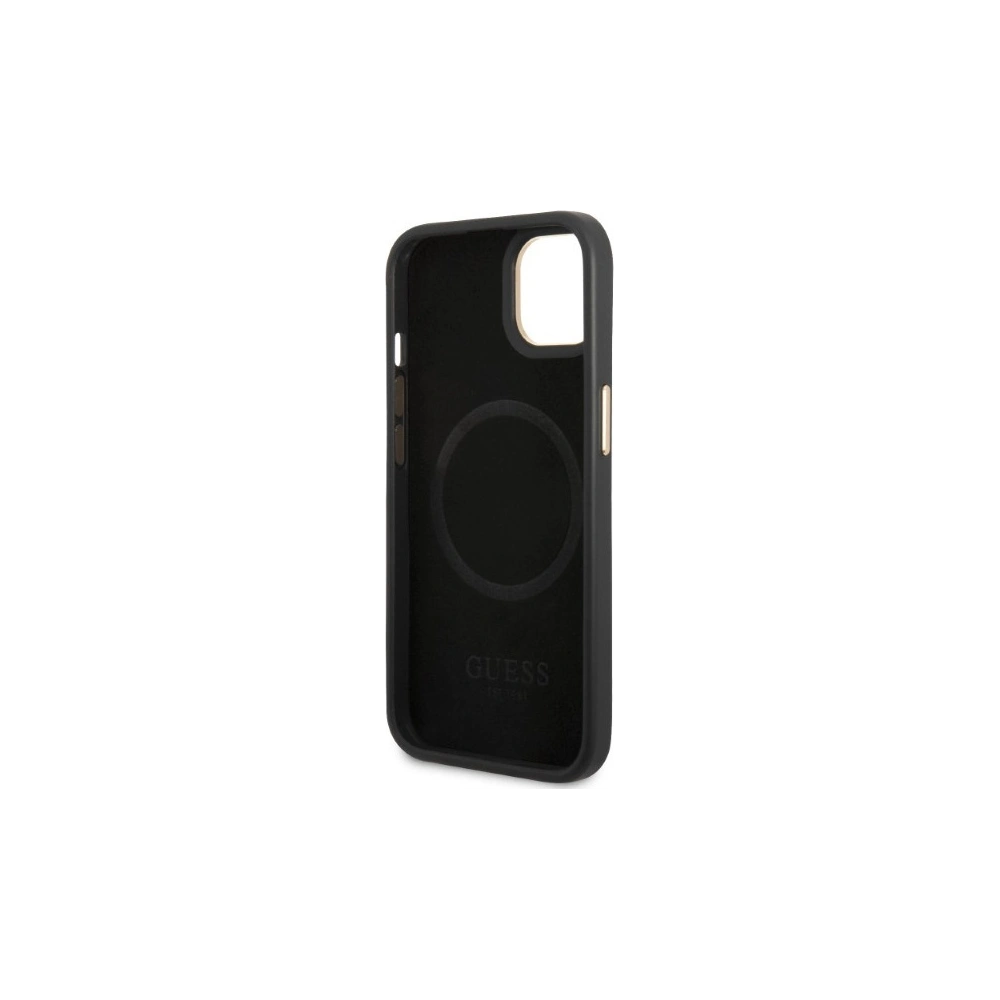 Hurtownia GSM - Etui Guess GUHMP13MSAPSTK Apple iPhone 13 czarny/black hardcase Peony Logo Plate MagSafe - GUE2272 - {ean13} - Hurt