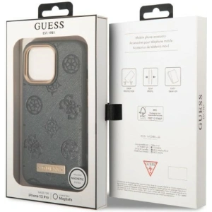 Hurtownia GSM - Case Guess GUHMP13XSAPSTG Apple iPhone 13 Pro Max grau/grey Hardcase Peony Logo Plate MagSafe - GUE2274 - {ean13} - Hurt