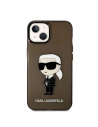 Case Karl Lagerfeld KLHCP14MHNIKTCK Apple iPhone 14 Plus / 15 Plus schwarz/black hardcase Ikonik Case Karl Lagerfeld