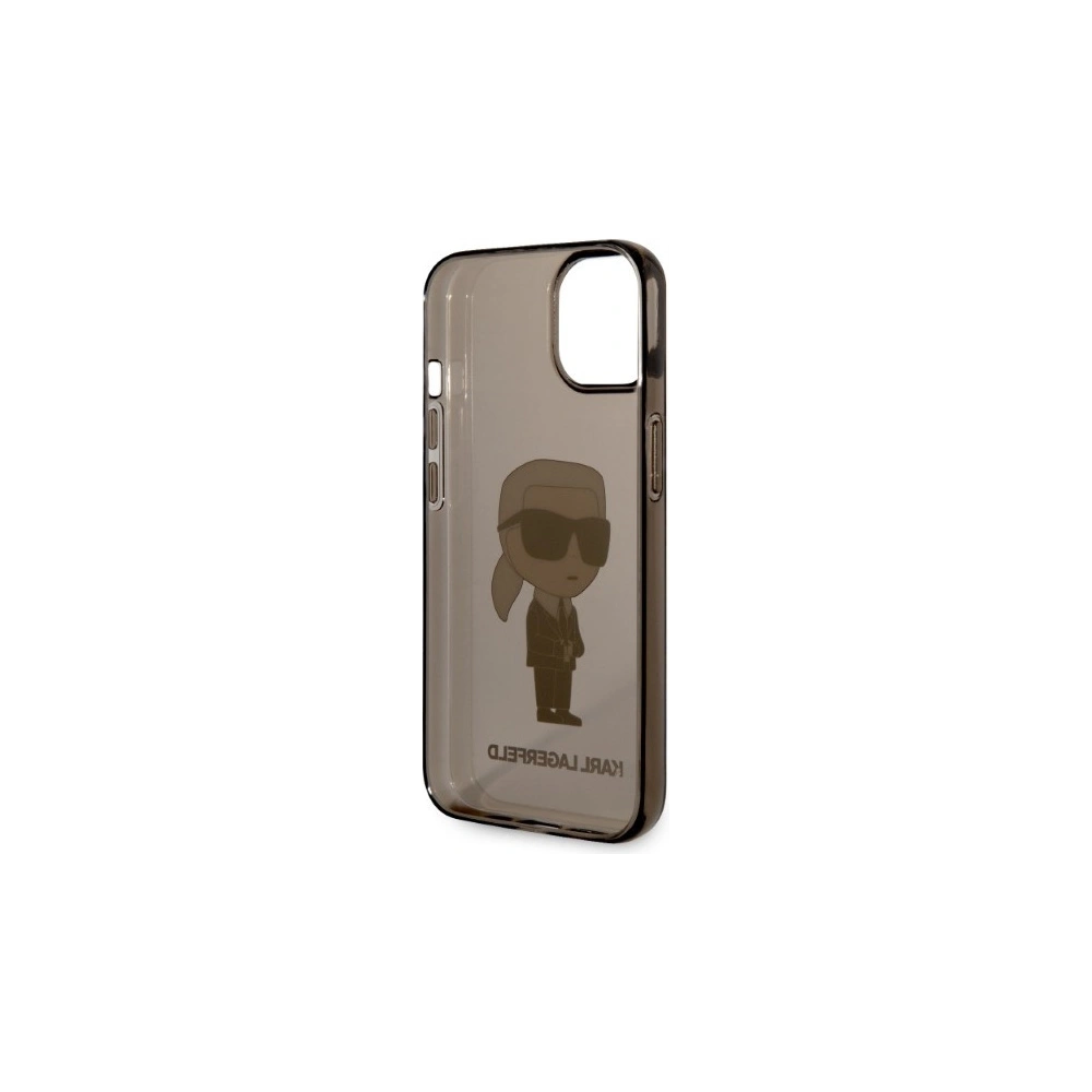 Case Karl Lagerfeld KLHCP14MHNIKTCK Apple iPhone 14 Plus / 15 Plus schwarz/black hardcase Ikonik Case Karl Lagerfeld