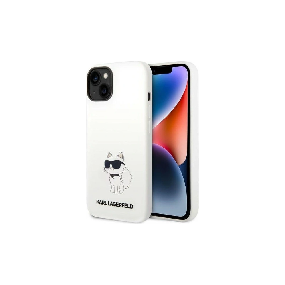 Etui Karl Lagerfeld KLHCP14MSNCHBCH Apple iPhone 14 Plus / 15 Plus hardcase biały/white Silicone Choupette
