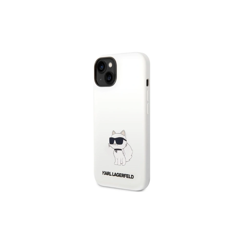 Etui Karl Lagerfeld KLHCP14MSNCHBCH Apple iPhone 14 Plus / 15 Plus hardcase biały/white Silicone Choupette