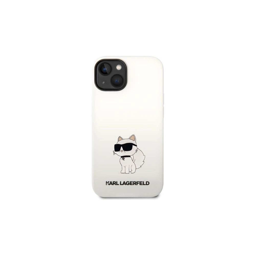 Etui Karl Lagerfeld KLHCP14MSNCHBCH Apple iPhone 14 Plus / 15 Plus hardcase alb/white Silicone Choupette
