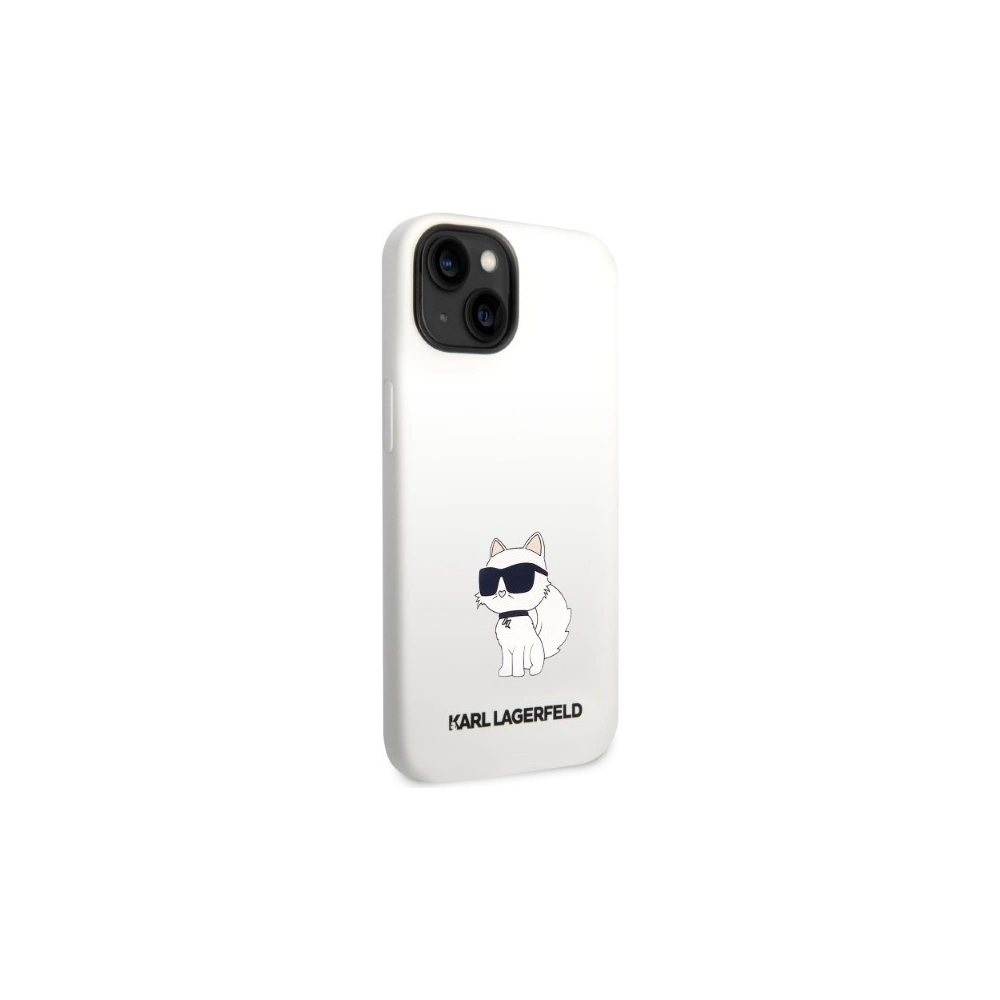 Etui Karl Lagerfeld KLHCP14MSNCHBCH Apple iPhone 14 Plus / 15 Plus hardcase biały/white Silicone Choupette
