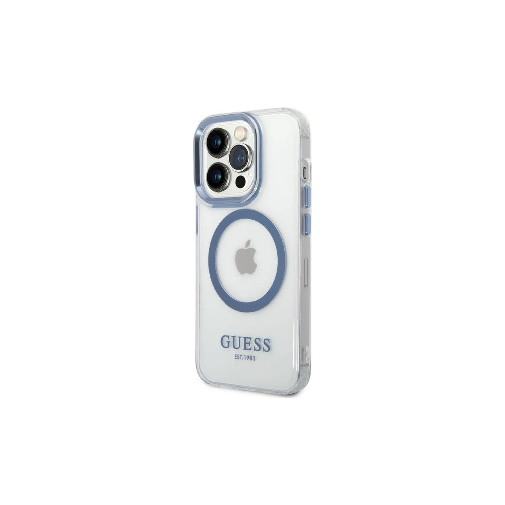Hurtownia GSM - Etui Guess GUHMP14LHTRMB Apple iPhone 14 Pro kék/hard case Metal Outline Magsafe - GUE2277 - {ean13} - Hurt