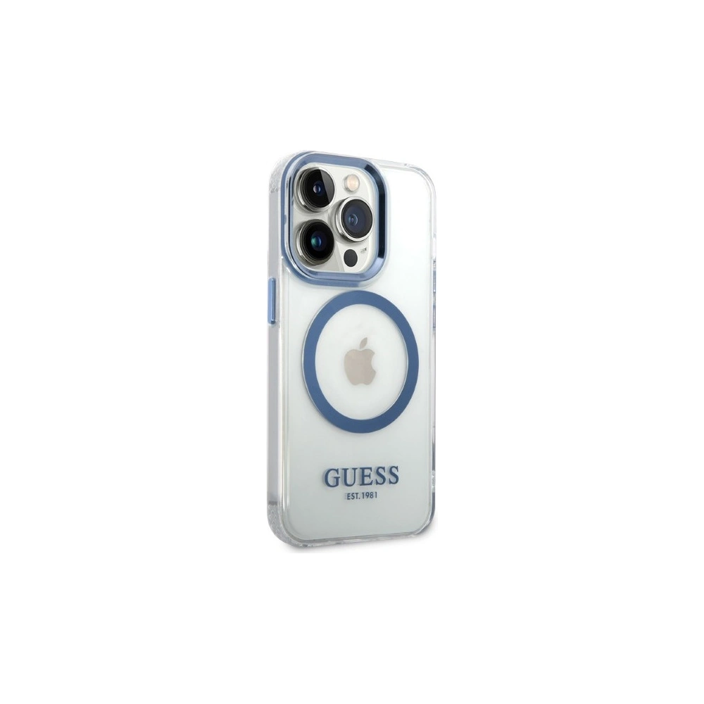 Hurtownia GSM - Etui Guess GUHMP14LHTRMB Apple iPhone 14 Pro kék/hard case Metal Outline Magsafe - GUE2277 - {ean13} - Hurt