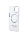 Etui Guess GUHMP14MHTRMB Apple iPhone 14 Plus / 15 Plus kék/kék kemény tok Fémkeret Magsafe