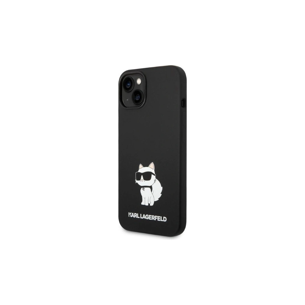 Case Karl Lagerfeld KLHCP14MSNCHBCK Apple iPhone 14 Plus / 15 Plus Hardcase schwarz/schwarz Silikon Choupette