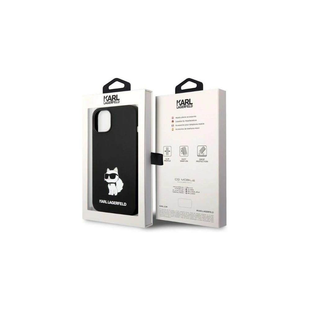 Etui Karl Lagerfeld KLHCP14MSNCHBCK Apple iPhone 14 Plus / 15 Plus hardcase negru/black Silicone Choupette