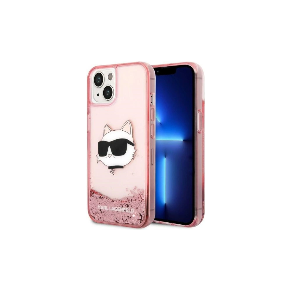 Hurtownia GSM - Etui Karl Lagerfeld KLHCP14SLNCHCP Apple iPhone 14 rózsaszín/pink keménytok Glitter Choupette Head - KLD1281 - {ean13} - Hurt