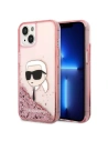 Etui Karl Lagerfeld KLHCP14SLNKHCP Apple iPhone 14 rózsaszín/pink kemény tok Csillogó Karl Fej