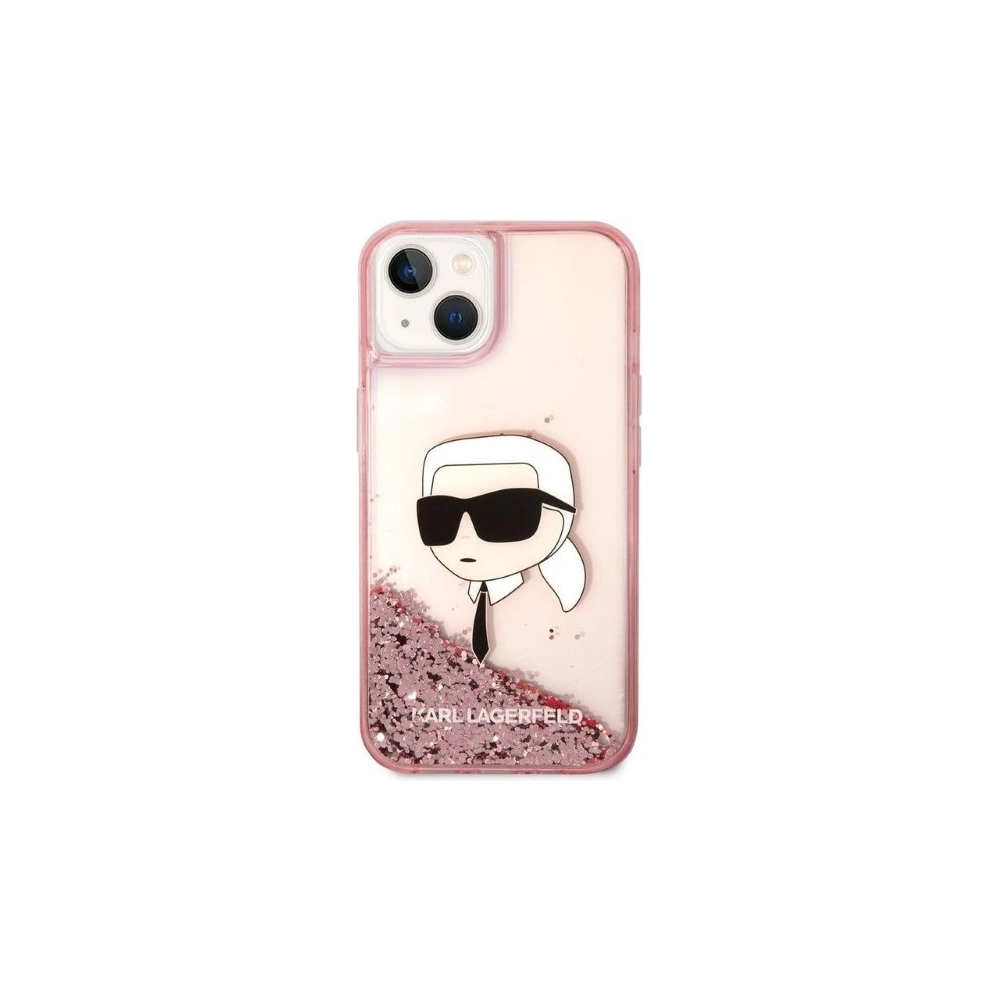 Hurtownia GSM - Etui Karl Lagerfeld KLHCP14SLNKHCP Apple iPhone 14 roz/broz hardcase Glitter Karl Head - KLD1282 - {ean13} - Hurt