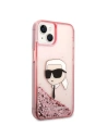 Wholesale Karl Lagerfeld KLHCP14SLNKHCP Apple iPhone 14 pink hardcase Glitter Karl Head - KLD1282 - {ean13} - Hurt