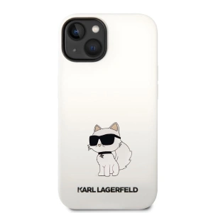 Etui Karl Lagerfeld KLHCP14SSNCHBCH Apple iPhone 14 hardcase alb/white Silicon Choupette