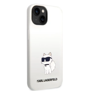 Etui Karl Lagerfeld KLHCP14SSNCHBCH Apple iPhone 14 hardcase alb/white Silicon Choupette