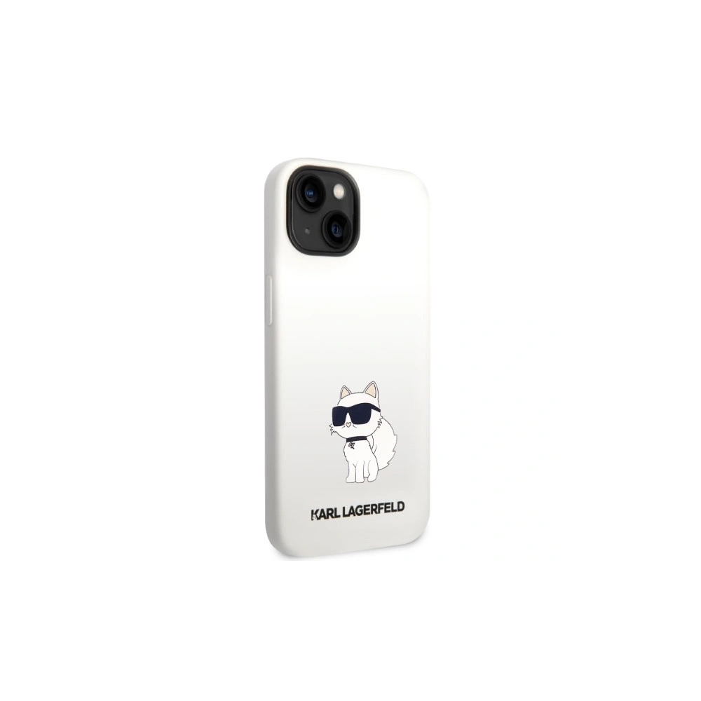 Hurtownia GSM - Etui Karl Lagerfeld KLHCP14SSNCHBCH Apple iPhone 14 hardcase bílý/white Silicone Choupette - KLD1283 - {ean13} - Hurt
