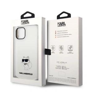 Etui Karl Lagerfeld KLHCP14SSNCHBCH Apple iPhone 14 hardcase alb/white Silicon Choupette