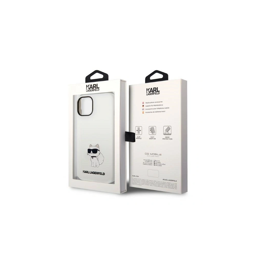 Hurtownia GSM - Etui Karl Lagerfeld KLHCP14SSNCHBCH Apple iPhone 14 hardcase alb/white Silicon Choupette - KLD1283 - {ean13} - Hurt