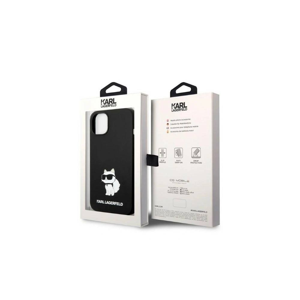 Hurtownia GSM - Etui Karl Lagerfeld KLHCP14SSNCHBCK Apple iPhone 14 hardcase černý/black Silicone Choupette - KLD1284 - {ean13} - Hurt