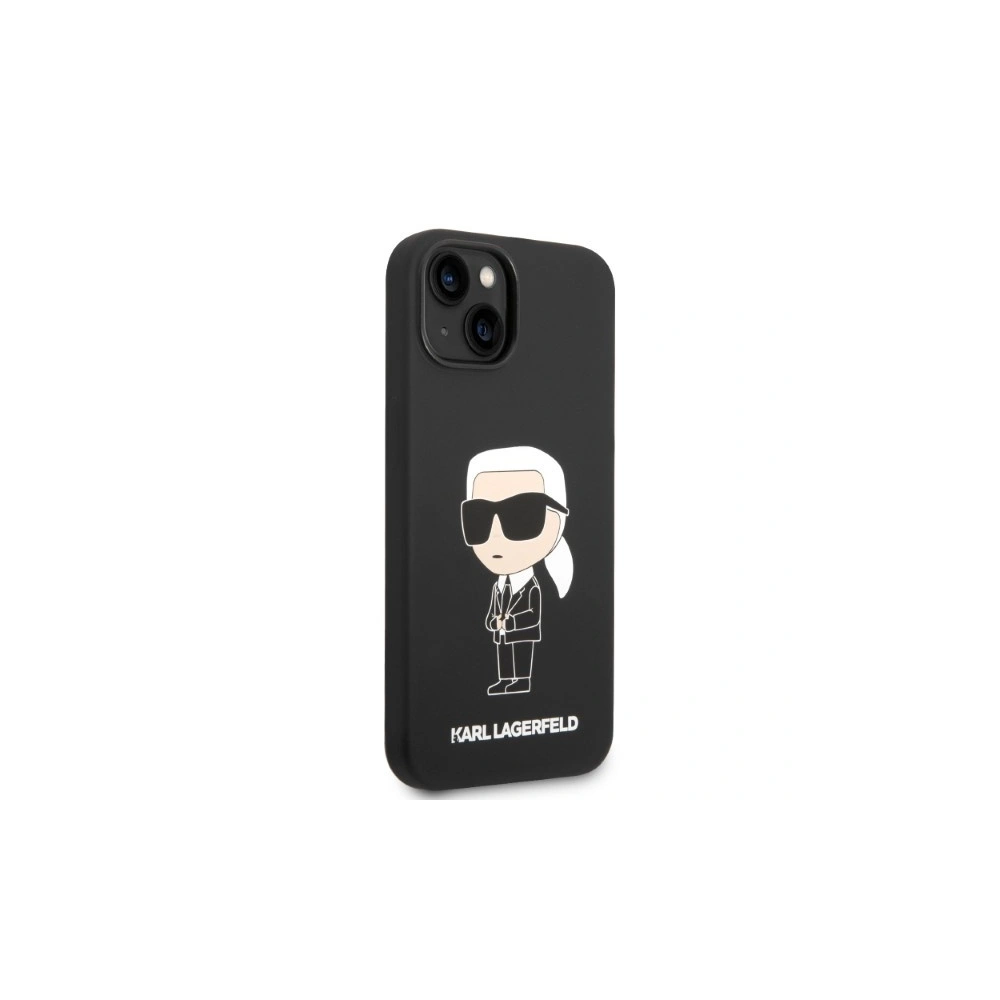 Hurtownia GSM - Etui Karl Lagerfeld KLHCP14SSNIKBCK Apple iPhone 14 hardcase černý/black Silicone Ikonik - KLD1285 - {ean13} - Hurt