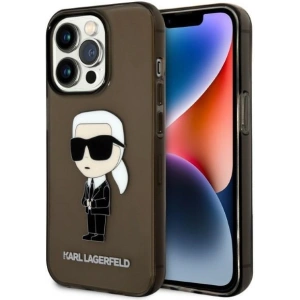 Case Karl Lagerfeld KLHCP14XHNIKTCK Apple iPhone 14 Pro Max schwarz/black hardcase Ikonik Case Karl Lagerfeld