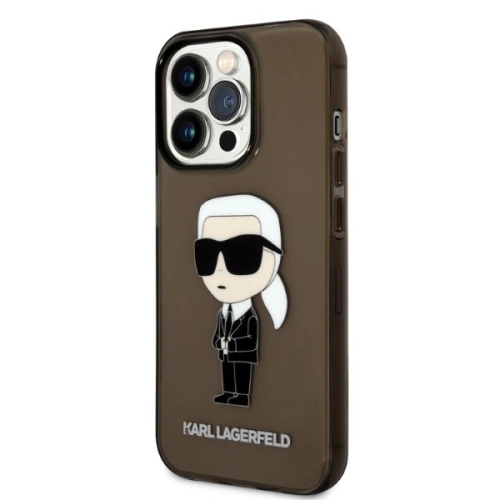 Etui Karl Lagerfeld KLHCP14XHNIKTCK Apple iPhone 14 Pro Max czarny/black hardcase Ikonik Etui Karl Lagerfeld