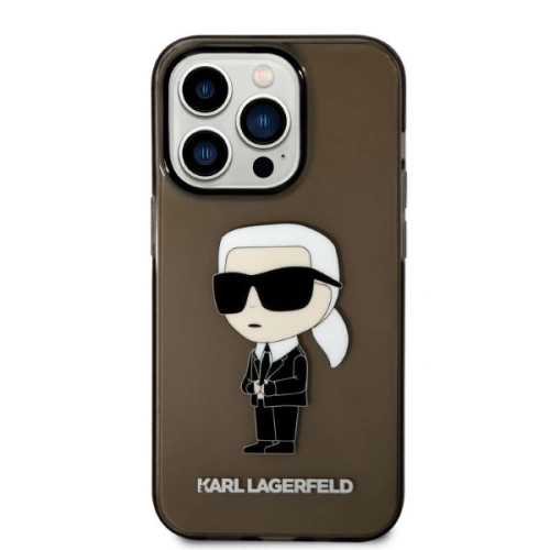 Etui Karl Lagerfeld KLHCP14XHNIKTCK Apple iPhone 14 Pro Max czarny/black hardcase Ikonik Etui Karl Lagerfeld