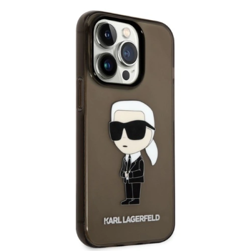 Etui Karl Lagerfeld KLHCP14XHNIKTCK Apple iPhone 14 Pro Max czarny/black hardcase Ikonik Etui Karl Lagerfeld