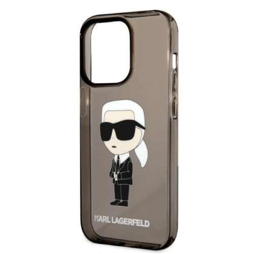 Etui Karl Lagerfeld KLHCP14XHNIKTCK Apple iPhone 14 Pro Max czarny/black hardcase Ikonik Etui Karl Lagerfeld