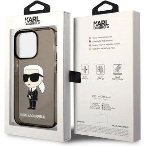 Etui Karl Lagerfeld KLHCP14XHNIKTCK Apple iPhone 14 Pro Max czarny/black hardcase Ikonik Etui Karl Lagerfeld