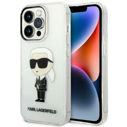 Karl Lagerfeld Distributor - 3666339087111 - KLD1288 - Karl Lagerfeld KLHCP14XHNIKTCT Apple iPhone 14 Pro Max transparent hardcase Ikonik Karl Lagerfeld - B2B homescreen