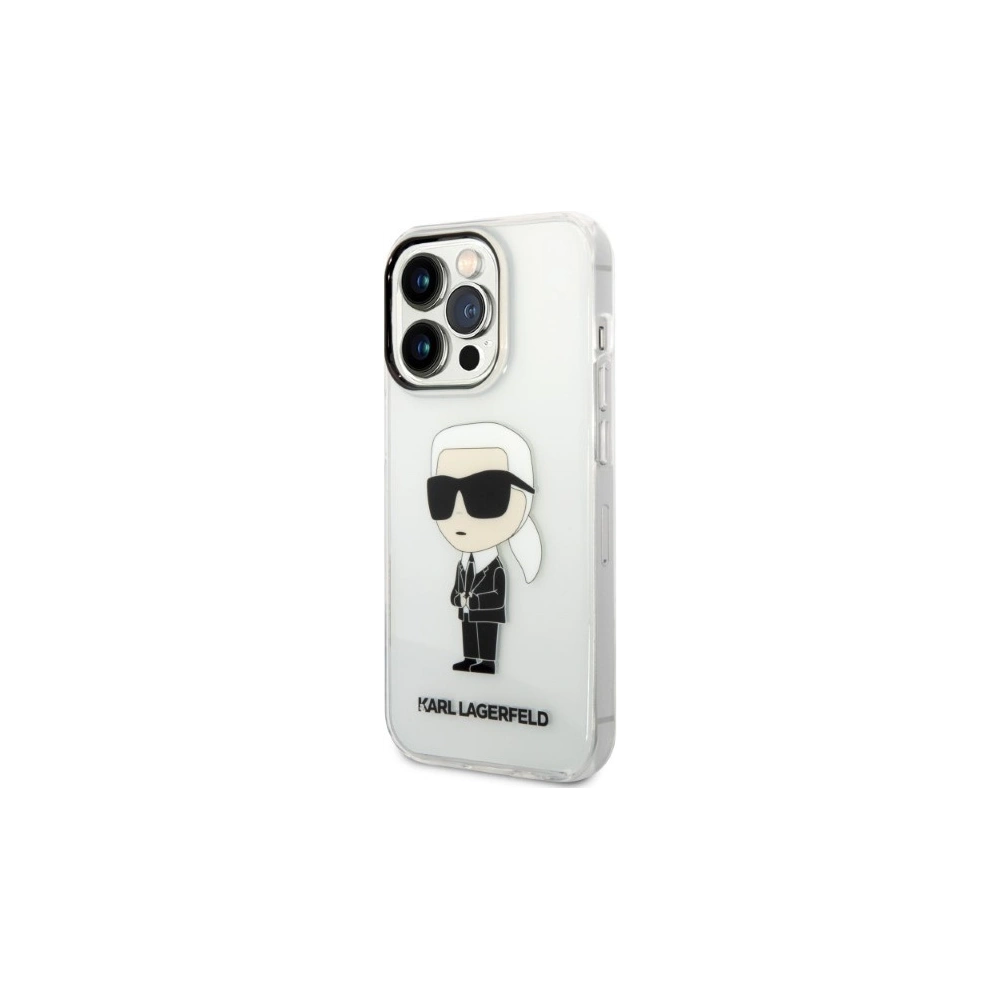 Hurtownia GSM - Etui Karl Lagerfeld KLHCP14XHNIKTCT Apple iPhone 14 Pro Max transparentní tvrdý obal Ikonik Etui Karl Lagerfeld - KLD1288 - {ean13} - Hurt
