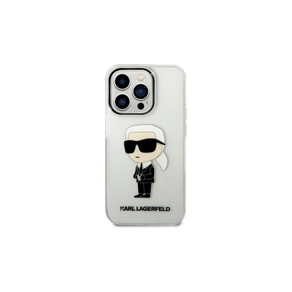 Hurtownia GSM - Etui Karl Lagerfeld KLHCP14XHNIKTCT Apple iPhone 14 Pro Max transparentní tvrdý obal Ikonik Etui Karl Lagerfeld - KLD1288 - {ean13} - Hurt