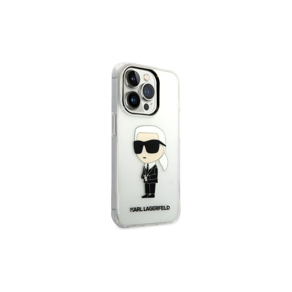 Hurtownia GSM - Etui Karl Lagerfeld KLHCP14XHNIKTCT Apple iPhone 14 Pro Max transparentní tvrdý obal Ikonik Etui Karl Lagerfeld - KLD1288 - {ean13} - Hurt
