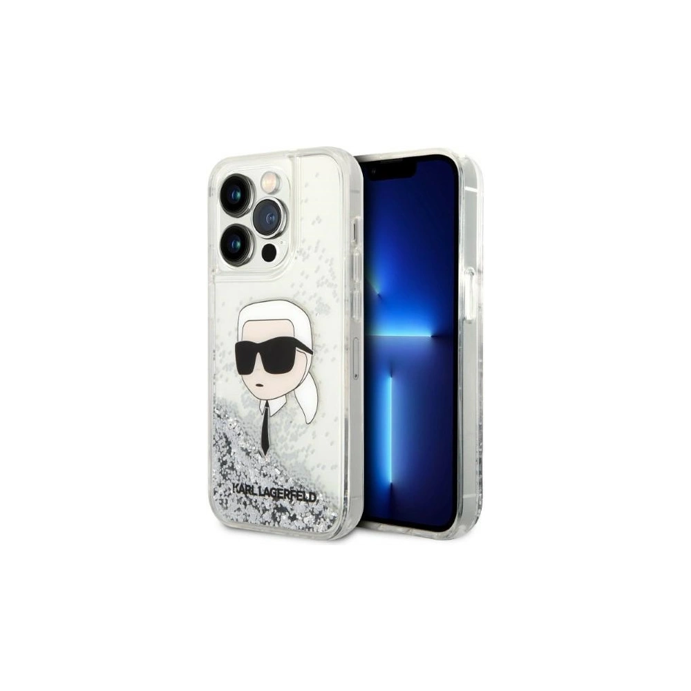 Hurtownia GSM - Case Karl Lagerfeld KLHCP14XLNKHCH Apple iPhone 14 Pro Max silber/hardcase Glitter Karl Head - KLD1289 - {ean13} - Hurt