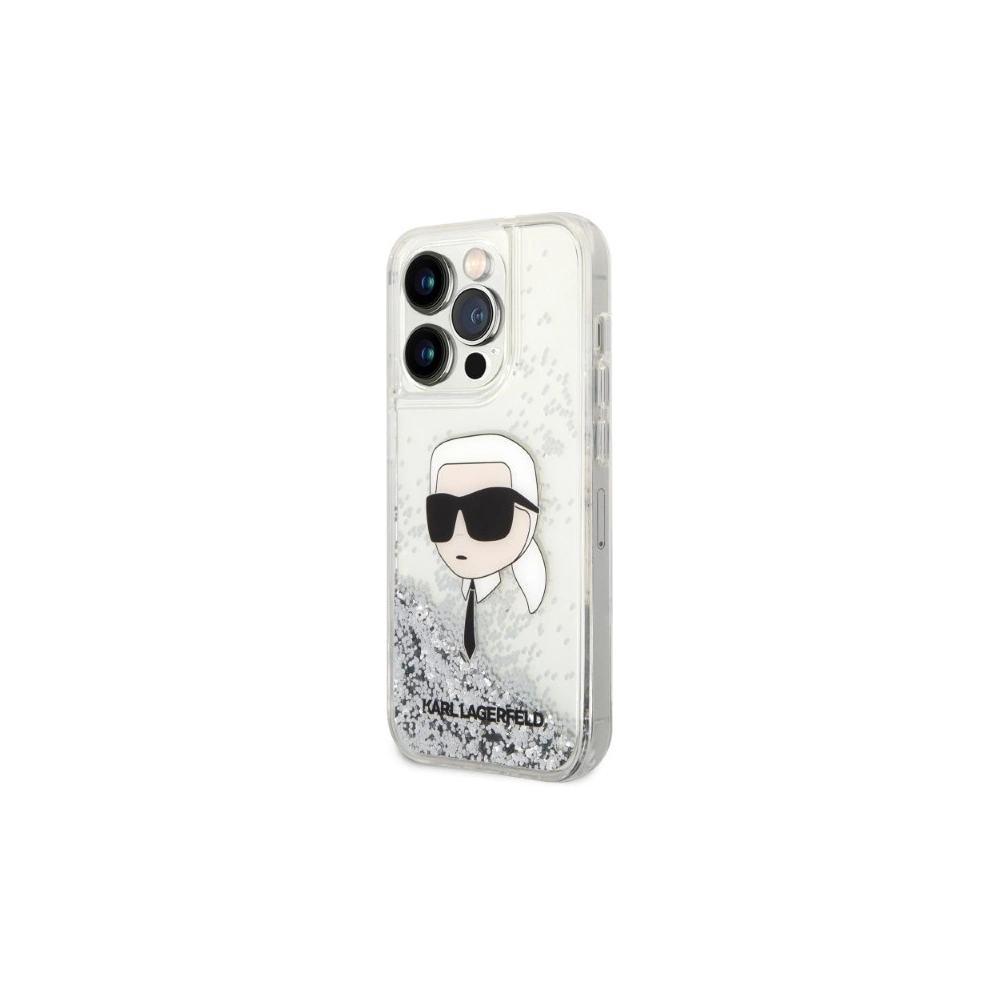 Hurtownia GSM - Case Karl Lagerfeld KLHCP14XLNKHCH Apple iPhone 14 Pro Max silber/hardcase Glitter Karl Head - KLD1289 - {ean13} - Hurt