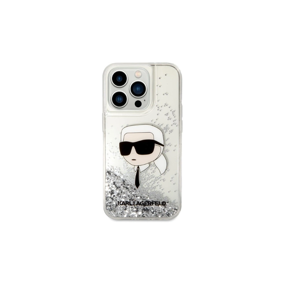 Hurtownia GSM - Case Karl Lagerfeld KLHCP14XLNKHCH Apple iPhone 14 Pro Max silber/hardcase Glitter Karl Head - KLD1289 - {ean13} - Hurt
