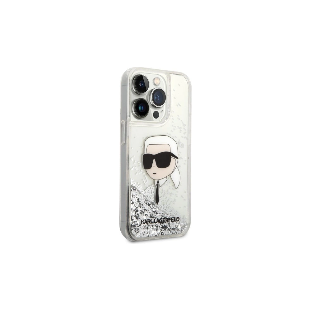 Hurtownia GSM - Etui Karl Lagerfeld KLHCP14XLNKHCH Apple iPhone 14 Pro Max ezüst/silver hardcase Glitter Karl Head - KLD1289 - {ean13} - Hurt