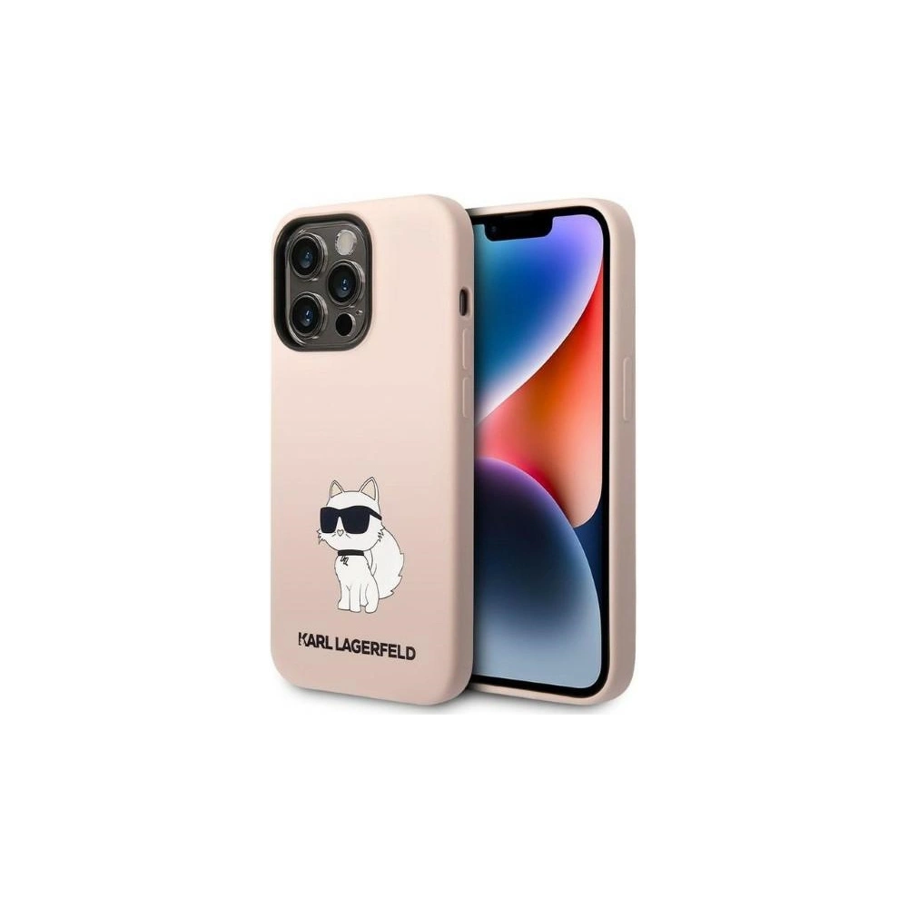 Hurtownia GSM - Etui Karl Lagerfeld KLHCP14XSNCHBCP Apple iPhone 14 Pro Max hardcase roz roz/pink Silicone Choupette - KLD1292 - {ean13} - Hurt