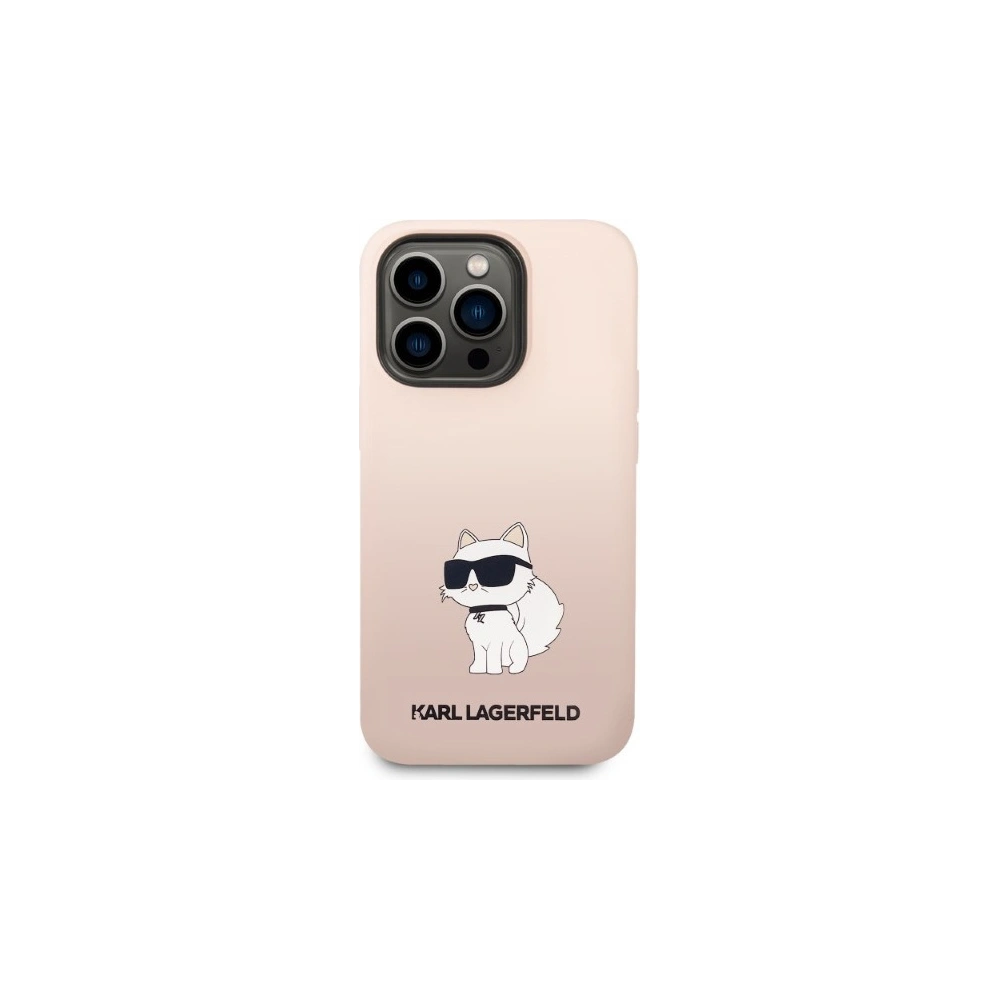 Hurtownia GSM - Etui Karl Lagerfeld KLHCP14XSNCHBCP Apple iPhone 14 Pro Max hardcase roz roz/pink Silicone Choupette - KLD1292 - {ean13} - Hurt