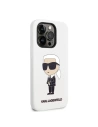 Hurtownia GSM - Etui Karl Lagerfeld KLHCP14XSNIKBCH Apple iPhone 14 Pro Max hardcase biały/white Silicone Ikonik - KLD1293 - {ean13} - Hurt