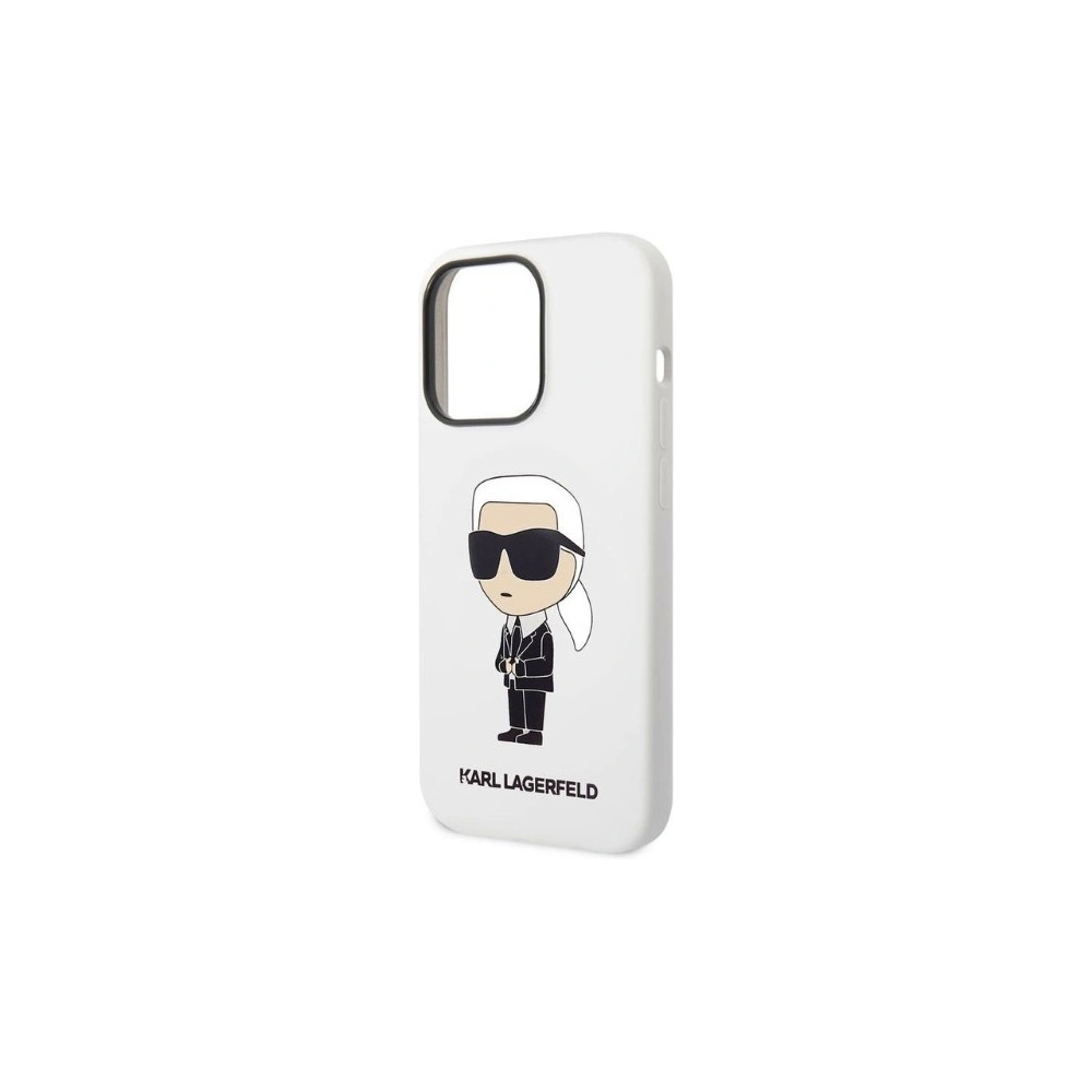 Hurtownia GSM - Etui Karl Lagerfeld KLHCP14XSNIKBCH Apple iPhone 14 Pro Max hardcase fehér/white Silicone Ikonik - KLD1293 - {ean13} - Hurt